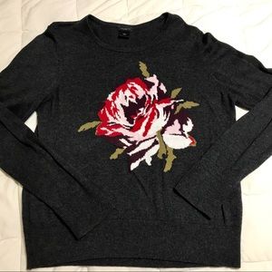 Ann Taylor Factory flower sweater